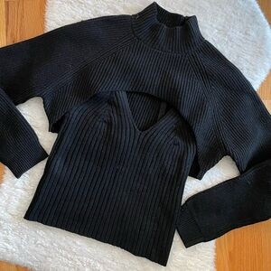 2-piece Anthropologie sweater shrug set